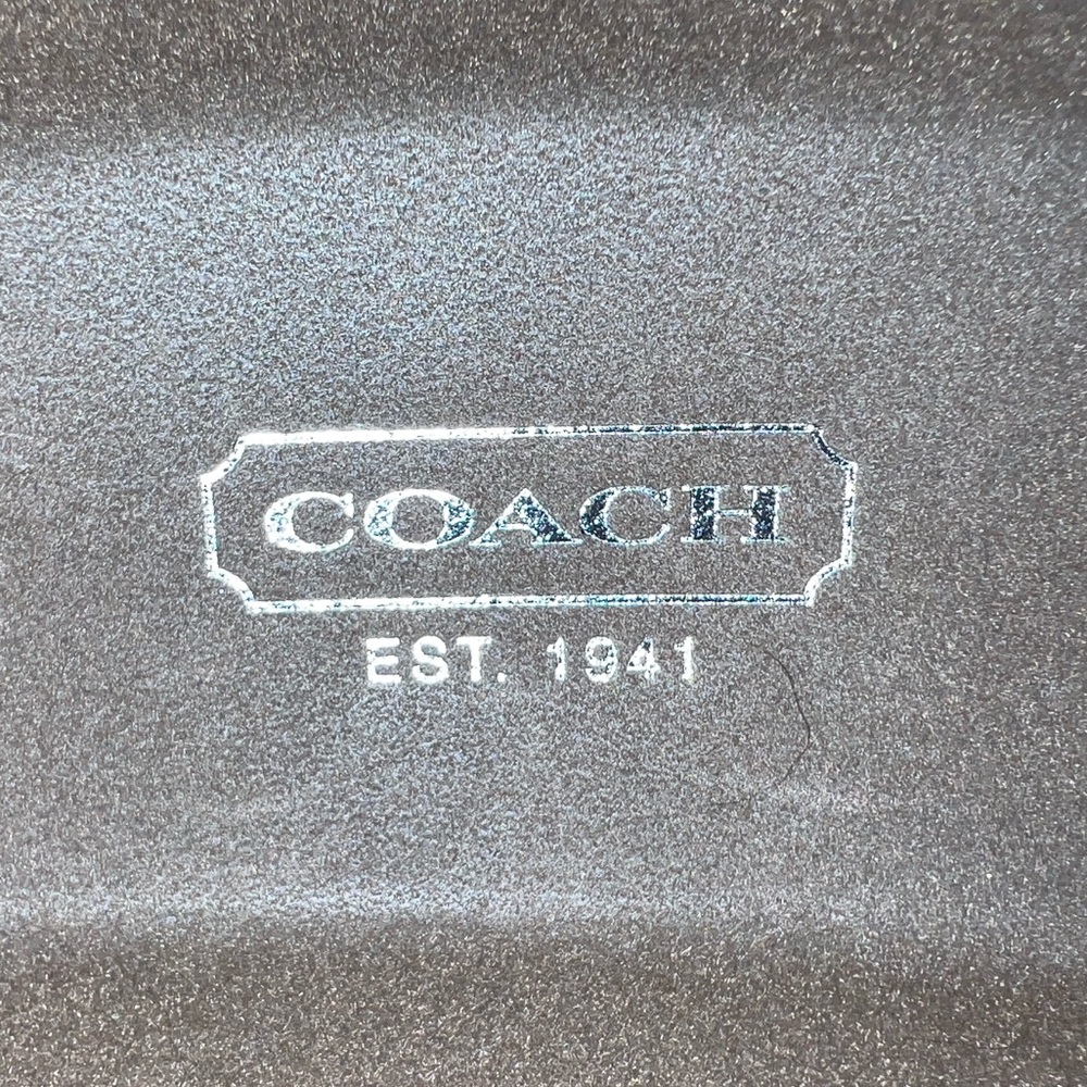 COACH Hardshell White Monogram CC Sunglasses Eyeglasses Protective Case - Picture 4 of 6